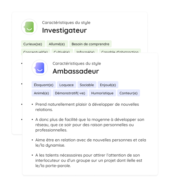 Personality Styles Styles Caracteristics FR
